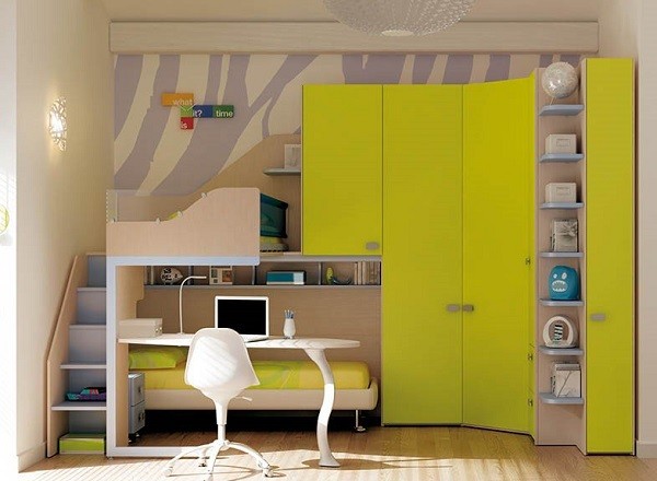 decoracion infantil en cuartos de espacio reducido
