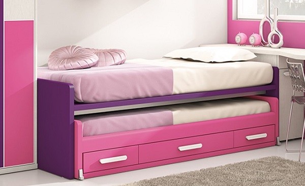 camas nido compactas para habitaciones juveniles infantiles