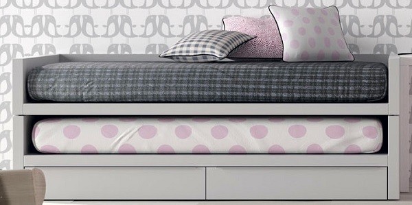 cama compacta para niños con cama descubierta cama compacta para niños con cama descubierta