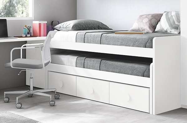 camas compactas dobles con cajones y cama intermedia camas compactas dobles con cajones y cama intermedia