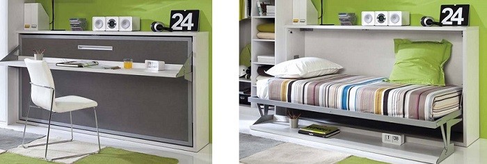 escritorio con cama escondida para cuartos juveniles escritorio con cama escondida para cuartos juveniles