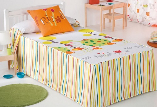 colcha de verano con volante para niños colcha de verano con volante para niños