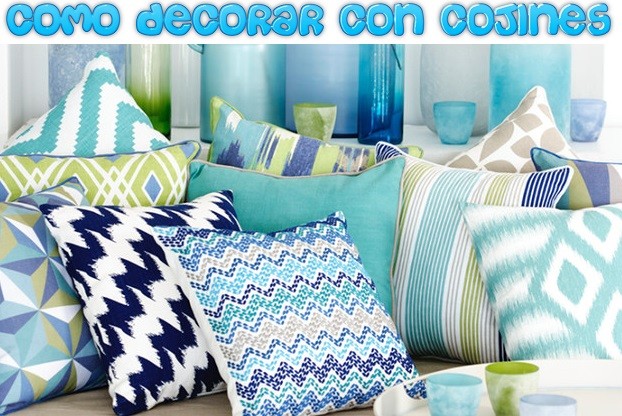 como decorar con cojines decorativos