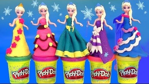vestir princesa elsa con plastilina play doh vestir princesa elsa con plastilina play doh