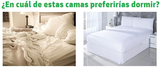 dormir en una cama sin hacer o hecha dormir en una cama sin hacer o hecha