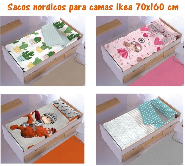 sacos nordicos para camas ikea de 70x160 cm