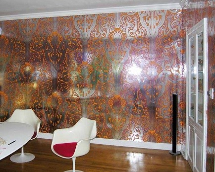 papel pintado de pared efecto metalizado papel pintado de pared efecto metalizado