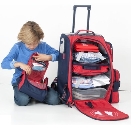 espacio interior maleta de viaje para niños espacio interior maleta de viaje para niños