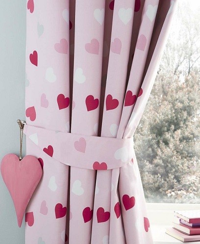 cortinas de corazones para dormitorio chica cortinas de corazones para dormitorio chica