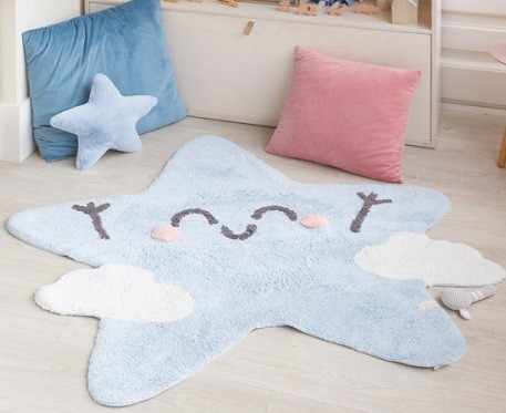 alfombra con forma de estrella alfombra con forma de estrella