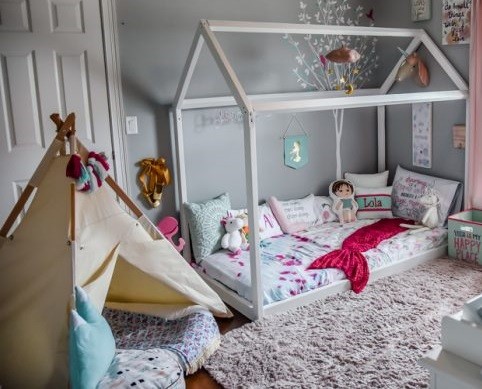 diferencia entre cama Montessori y casita Tipi