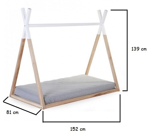 medidas cama tipi cabaña