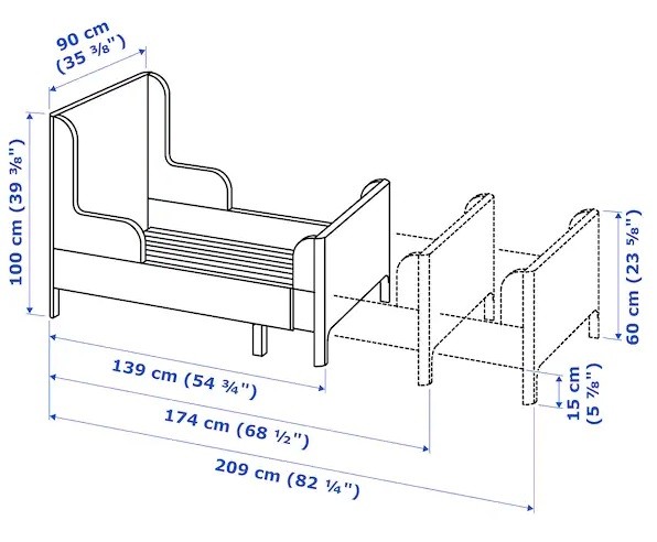 cama extensible de ikea