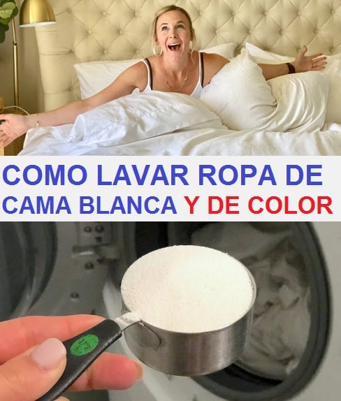 como lavar ropa de cama blanca y color
