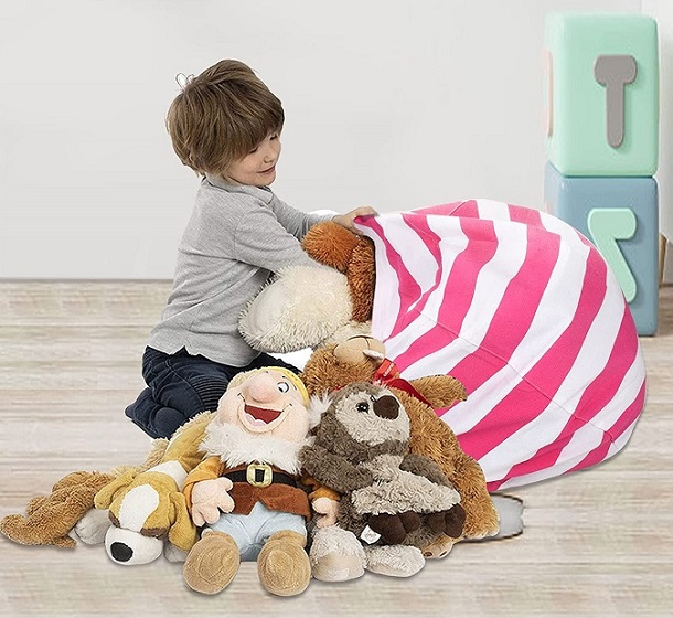 utiliadad puff almacenaje de peluches utiliadad puff almacenaje de peluches
