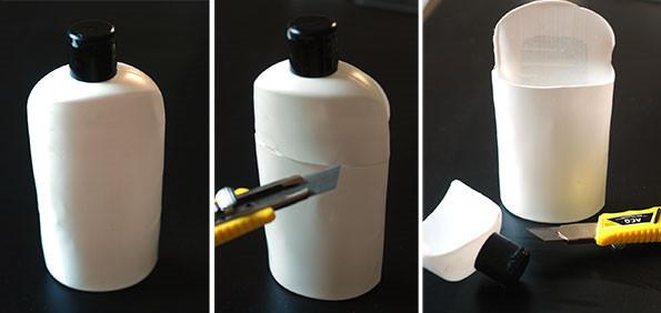 cortar bote plastico