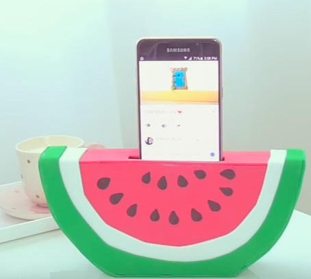 craft soporte para movil con forma de sandia